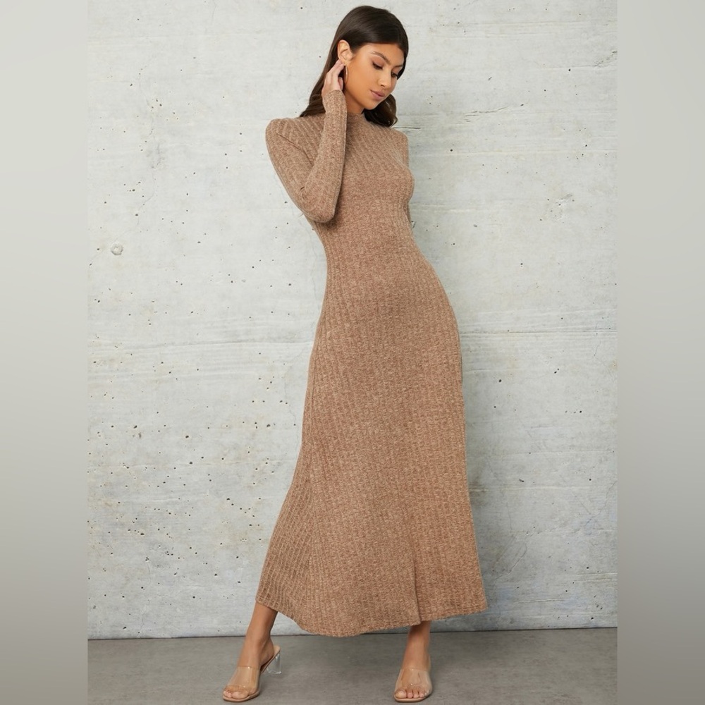 SHEIN Women’s Knit Mock Neck Dress